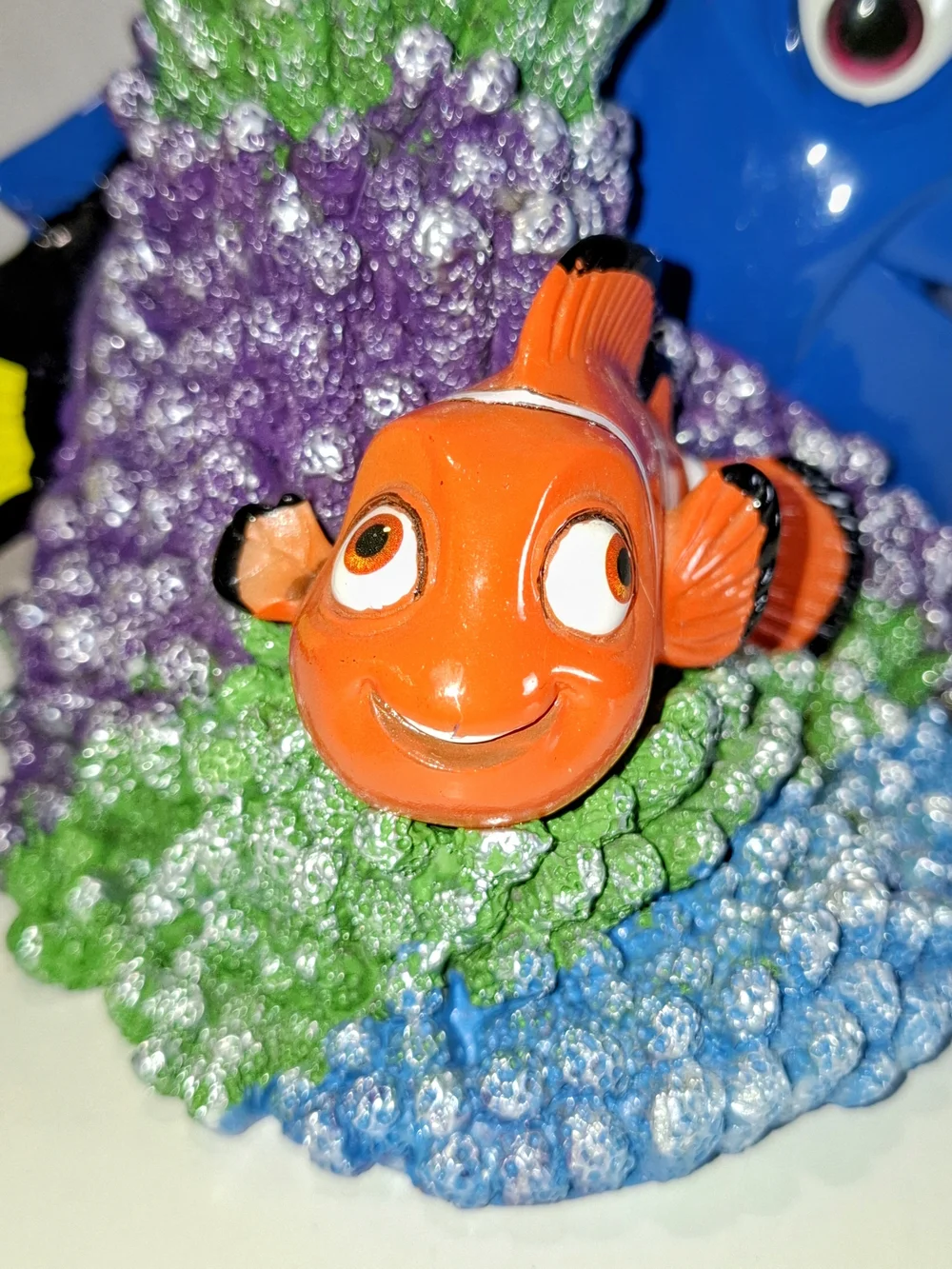Rare Disney Blue Dory and Orange Nemo  Soap Dispenser